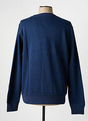 Sweat-shirt manches longues manches longues bleu DAYTONA homme