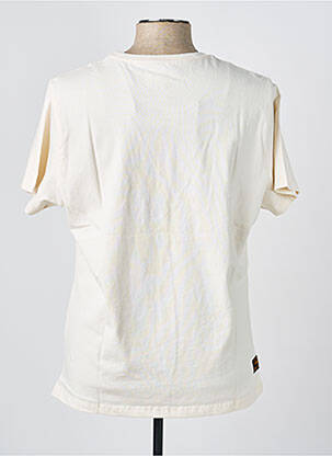 T-shirt broderie manches courtes blanc DAYTONA homme