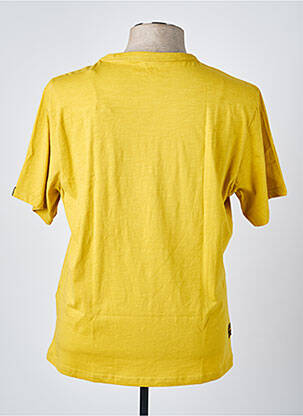 T-shirt coupe droite manches courtes jaune DAYTONA homme