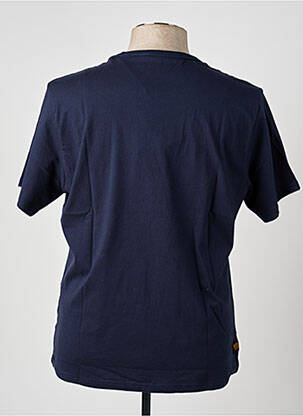 T-shirt coupe cintrée manches courtes bleu DAYTONA homme