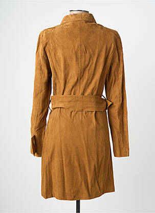 Robe courte manches longues manches longues marron ROSE GARDEN femme