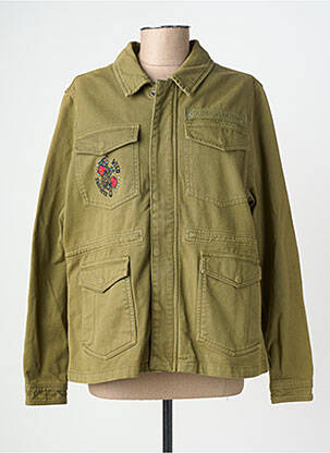 Veste casual coupe droite vert ROSE GARDEN femme
