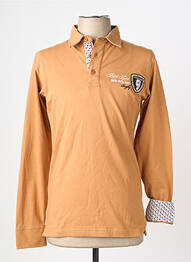 Polo manches longues manches longues marron CAMBERABERO homme