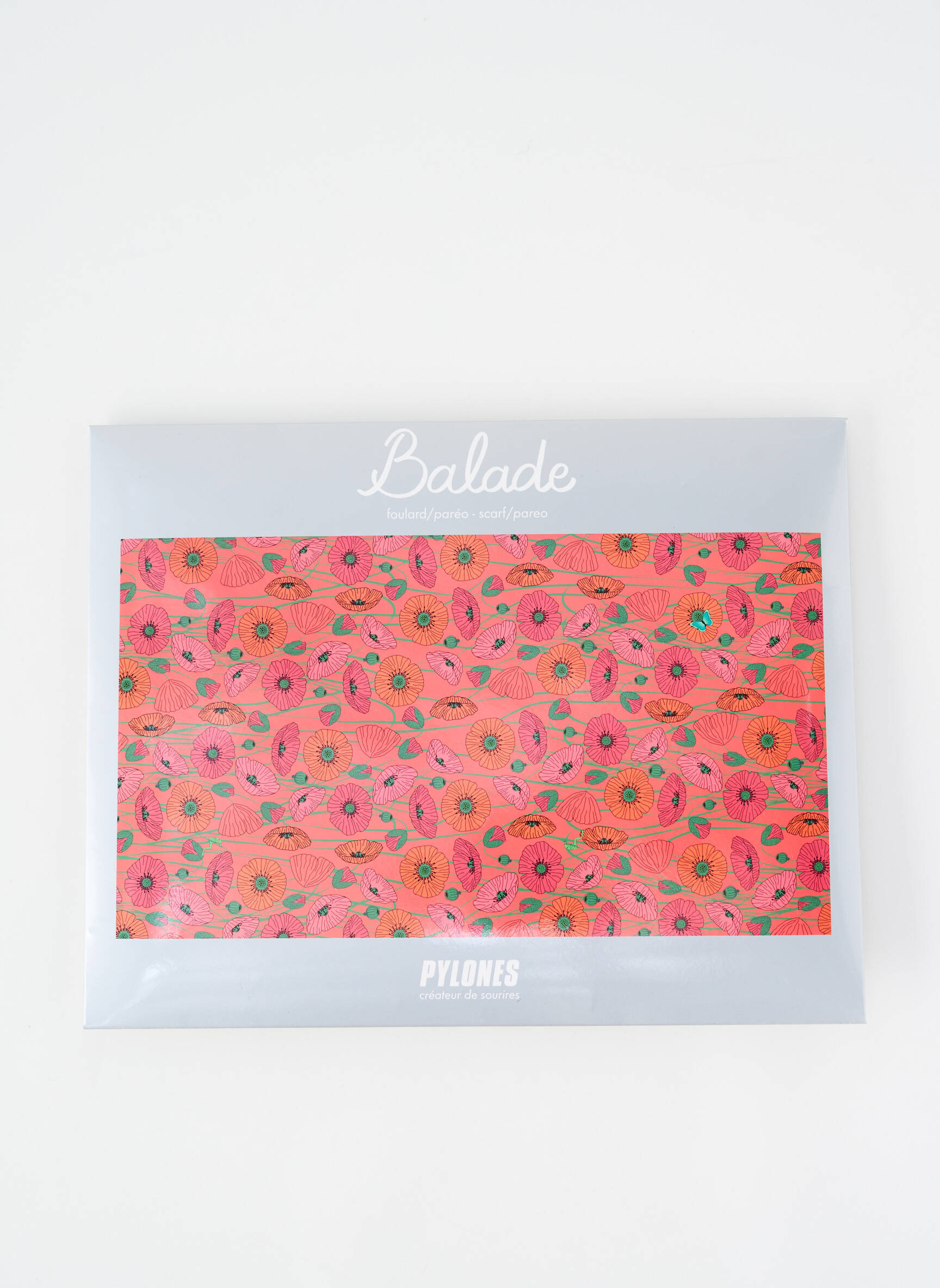 Foulard légère et transparente rouge PYLONES femme