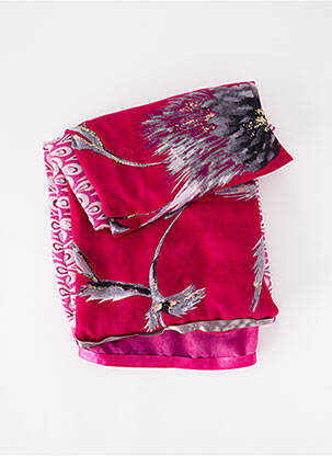Foulard effet matière satinée rose REGINA SCHRECKER femme