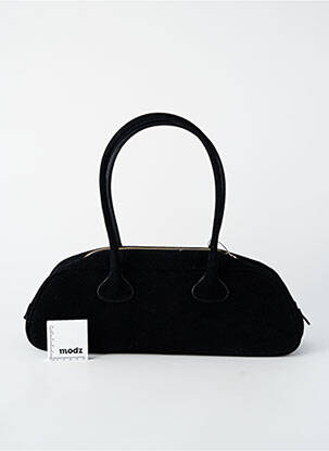 Sac doublure textile forme rectangulaire noir FLORA & CO femme
