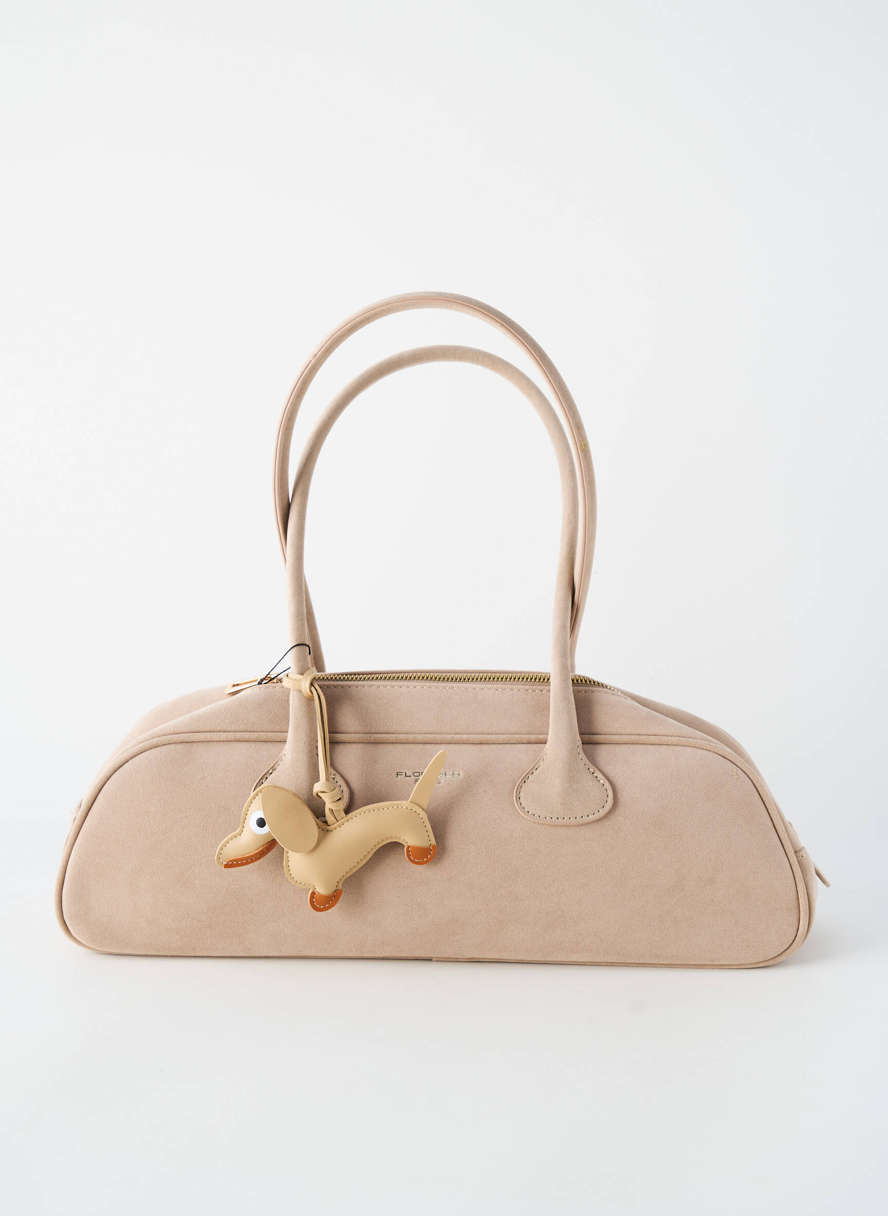 Sac doublure textile forme rectangulaire beige FLORA & CO femme
