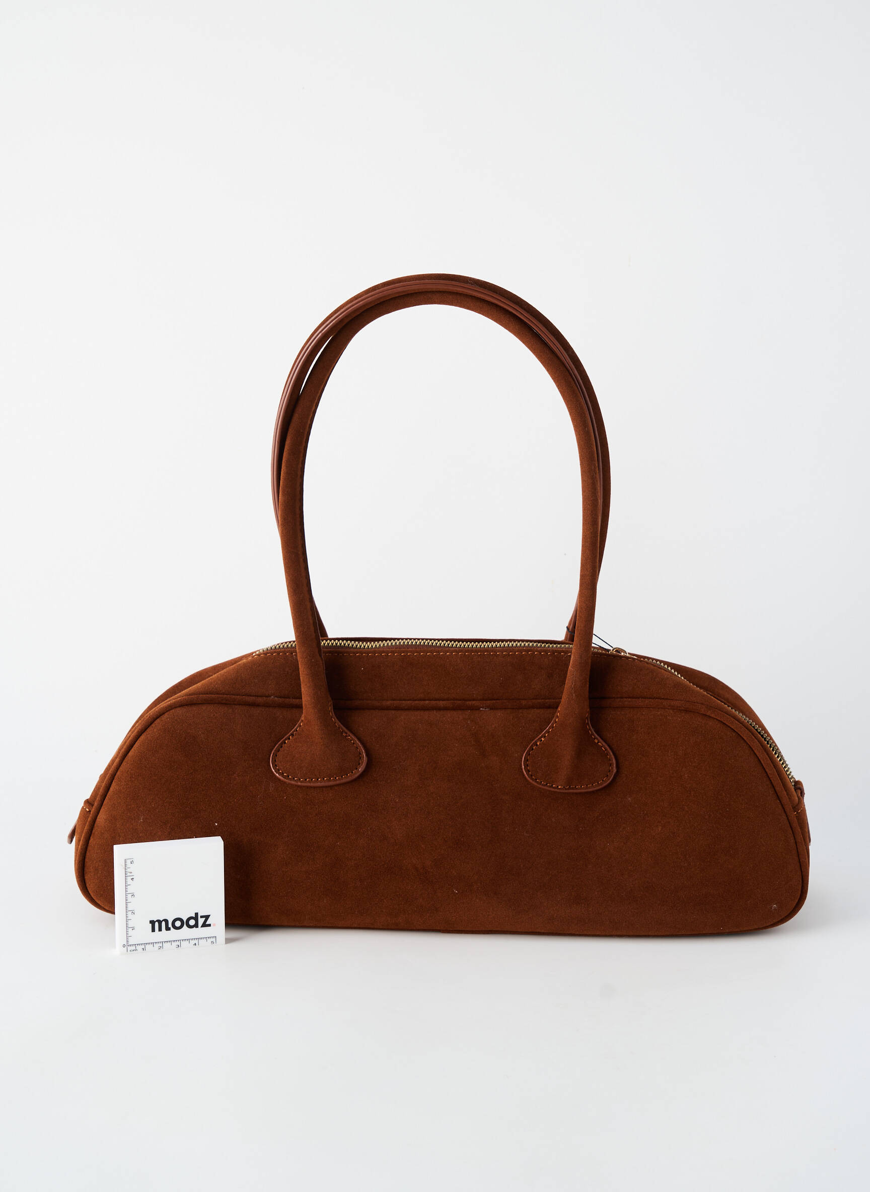 Sac doublure textile forme rectangulaire marron FLORA & CO femme