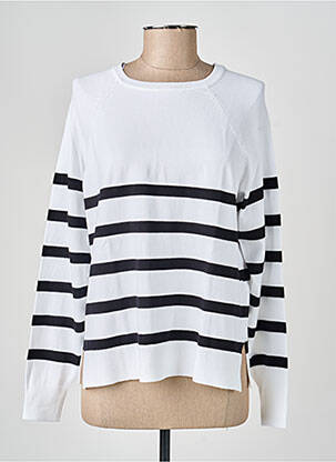Pull col rond manches longues blanc TIFFOSI homme