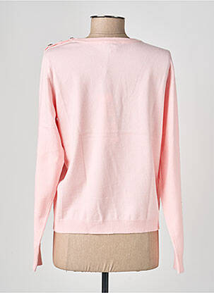 Pull coupe droite manches longues rose MORGAN femme