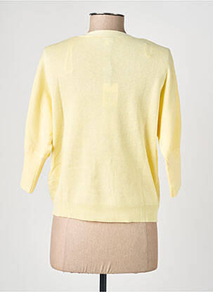 Gilet manches longues manches 3/4 jaune MORGAN femme