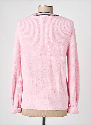 Gilet manches longues resserrée sur le bas rose MORGAN femme