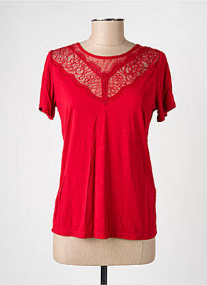 Top manches courtes manches courtes rouge MORGAN femme