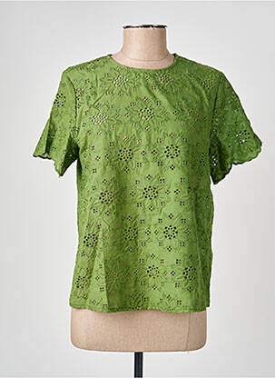 Top manches courtes manches courtes vert ANDY & LUCY femme
