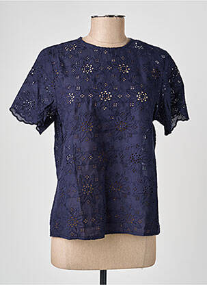 Top manches courtes manches courtes bleu ANDY & LUCY femme