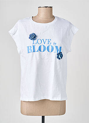 T-shirt coupe droite manches courtes blanc TIFFOSI femme