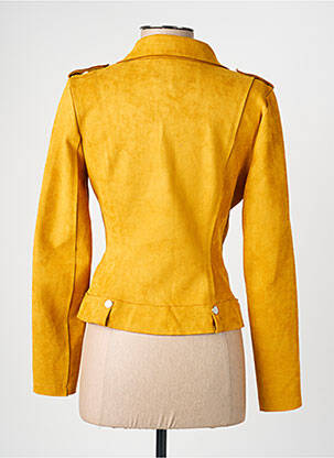 Veste casual col tailleur jaune HF WOMAN COLLECTION femme