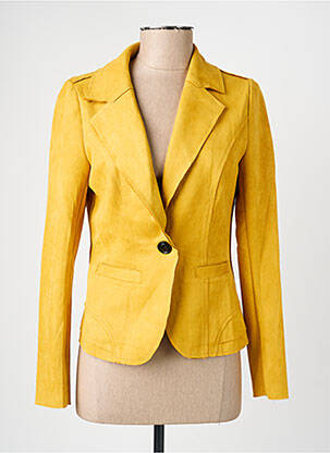 Blazer coupe cintrée jaune HF WOMAN COLLECTION femme