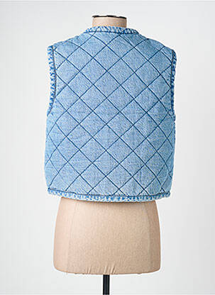 Gilet sans manche poches bleu MORGAN femme