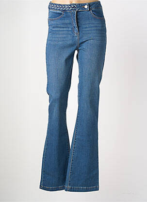 Jeans bootcut taille haute taille haute bleu MORGAN femme