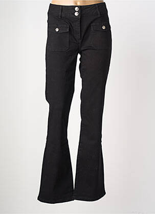 Jeans bootcut taille normale taille normale noir MORGAN femme