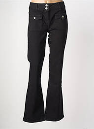 Jeans bootcut taille normale taille normale noir MORGAN femme