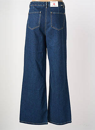 Jeans coupe large stretch taille haute bleu MORGAN femme