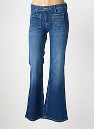 Jean coupe flare stretch taille normale bleu KAPORAL femme