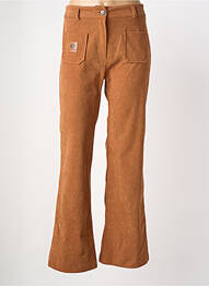 Pantalon flare stretch taille haute orange HIPPOCAMPE femme
