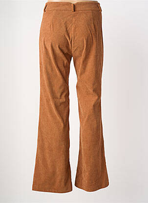 Pantalon flare stretch taille haute orange HIPPOCAMPE femme