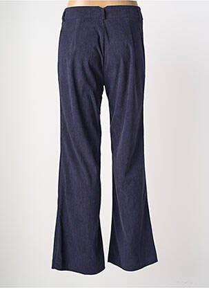 Pantalon flare stretch taille haute bleu HIPPOCAMPE femme
