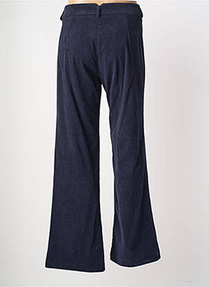 Pantalon flare stretch taille haute bleu fonce HIPPOCAMPE femme