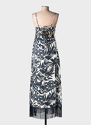 Robe longue imprimé fantaisie sans manche bleu TIFFOSI femme