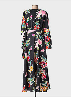 Robe longue manches longues manches longues noir MOLLY BRACKEN femme