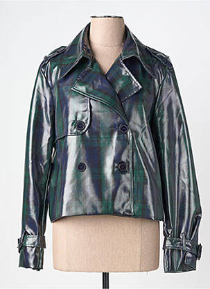 Veste casual finition intérieure doublée vert HIPPOCAMPE femme