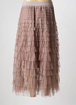 Jupe longue coupe évasée gris JOLIKO femme
