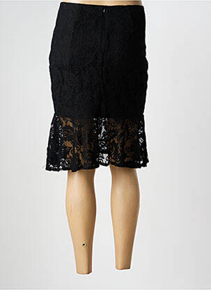 Jupe mi-longue coupe évasée noir HF WOMAN COLLECTION femme