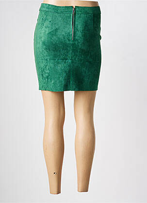 Mini-jupe coupe droite vert HF WOMAN COLLECTION femme