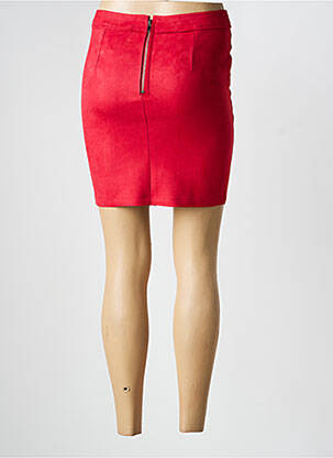 Mini-jupe coupe droite rouge HF WOMAN COLLECTION femme