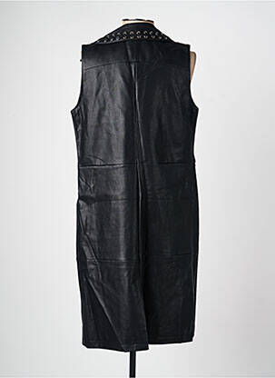 Robe mi-longue sans manche sans manche noir H F WOMAN COLLECTION femme