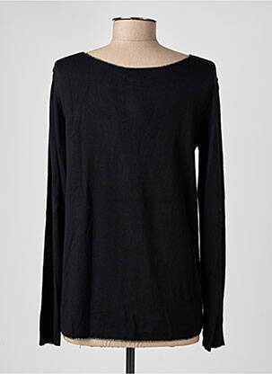 Pull coupe droite manches longues noir ANDROMEDE femme