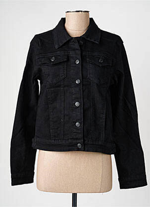 Veste casual coupe droite noir MISS BON femme