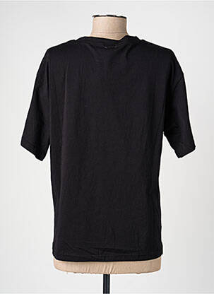 T-shirt sérigraphie floquée manches courtes noir EMMA ELLA femme