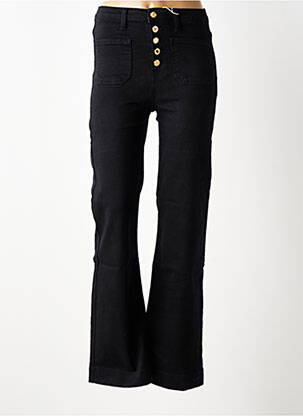 Jean coupe flare stretch taille normale noir MISS BON femme