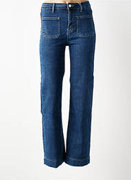 Jeans coupe droite stretch taille normale bleu MISS BON femme