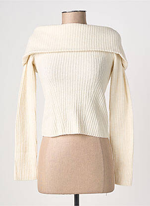 Pull col bateau manches longues beige H&M femme