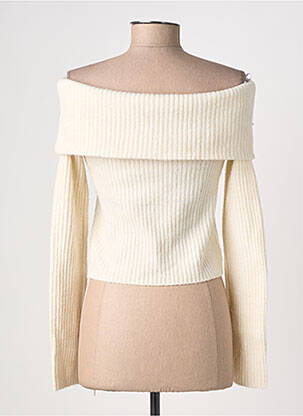 Pull col bateau manches longues beige H&M femme