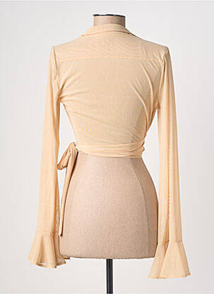 Gilet cache-cœur coupe cintrée beige OH POLLY femme