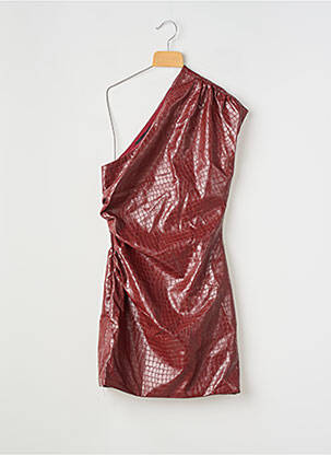 Robe courte sans manche sans manche rouge PLT LABEL femme