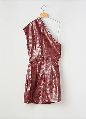 Robe courte sans manche sans manche rouge PLT LABEL femme